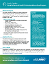 A preview of the Rural Behavioral Health Professional Incentive Program one-pager