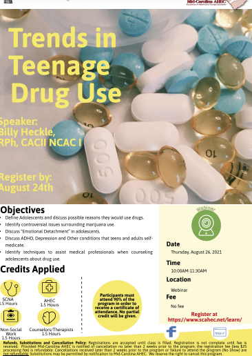 Program Details: Trends In Teenage Drug Use 